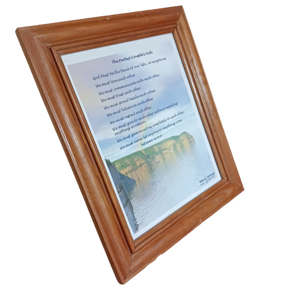 Wedding Vows Framed Poem Perfect Couple Marriage Gift VTG 💍 - Picture 14 of 16